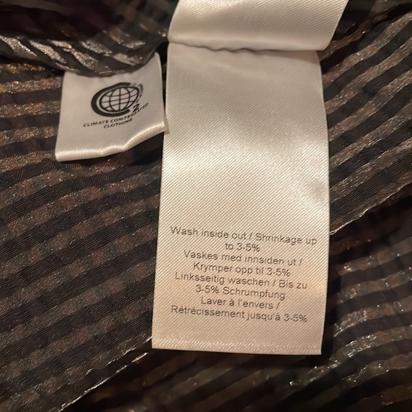 NWT 🖤 GANNI Seesucker Puff-Sleeve Midi Dress - Picture 12 of 12